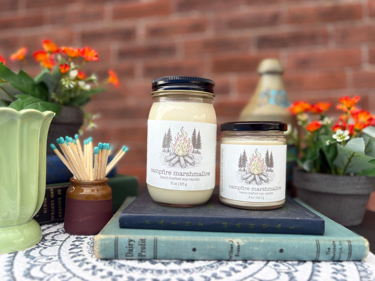Campfire Marshmallow Candle